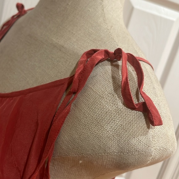 Madewell silk Skyway Cami dress spaghetti straps warm berry women’s size 10 - Picture 8 of 14